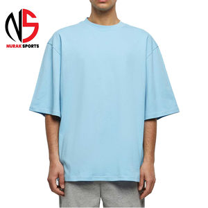 T-shirt ample grande taille 100 % coton épais 260 g/m² style hip-hop décontracté pour homme avec technique de surfaçage haute qualité personnalisée 2026 - Product Image 1