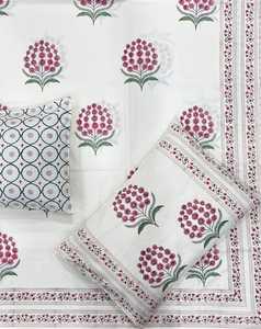Juego de Sábanas de Algodón con Estampado Artesanal Tradicional, Decoración Étnica para Interiores, Juego de Ropa de Cama Suave y Cómodo, Suministro al por Mayor - Product Image 4
