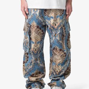 Pantalon cargo décontracté pour homme tendance - Toile délavée foncée, taille élastique, séchage rapide et respirant pour un usage quotidien - Product Image 4