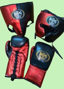 Premium Hot Selling <b>Boxing</b> Gear <b>Set</b> Professional Lace Up Punching Gloves Protective Headgear <b>Boxing</b> <b>Sparring</b> Groin Guard - Product Image 2