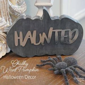 Personalized Halloween Wooden Tray Trick Or Treat Engraved Rectangle Serving <b>Platter</b> With Name And Pumpkin Design custom boo - Product Image 6
