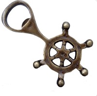 Ouvre-bouteille en fonte antique en forme de roue de bateau, accessoire de bar portable, accessoires pour boissons, par Global's Supplier
