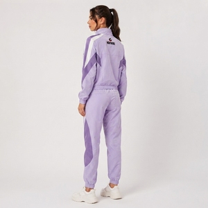 Conjunto Deportivo para Mujer, Chaqueta Cortavientos a la Moda, Pantalones Jogger a Juego, Ropa Deportiva de Dos Piezas para Uso Diario - Product Image 3