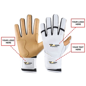 Gants de frappe de baseball et de softball en cuir de qualité supérieure, confortables pour les jeunes et les adultes. - Product Image 3