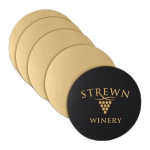 Disco Vertedor de Vino Color Dorado, Material PET Ecológico y Desechable - Product Image 3