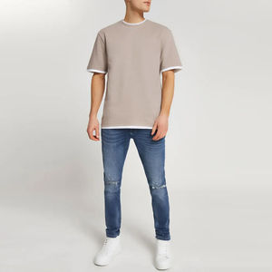 Camisetas Personalizadas al por Mayor 100% Algodón para Hombre, Camisetas de Alta Calidad, Estilo Casual Deportivo, Tela de Algodón Peinado - Product Image 4