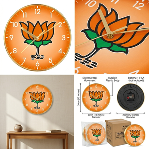 Reloj de Pared Promocional Personalizado con Impresión Digital, Regalo Político para el Año Nuevo de la India y Navidad - Product Image 3
