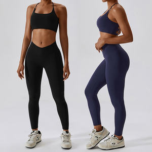 Ensemble de sport 2 pièces extensible et respirant pour femme, idéal pour le yoga, séchage rapide - Product Image 3