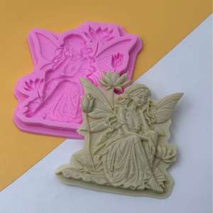 Butterfly Fairy Fondant Chocolate Baking Cake Topper Gypsum <b>Resin</b> Silicone Mold - Product Image 4