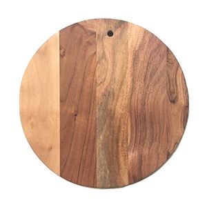 Tabla de Cortar de Madera Simple, Redonda, Acabado Natural, Reutilizable, Apta para Lavavajillas, 1.3 cm de Grosor, Utensilios de Cocina para Cortar - Product Image 6