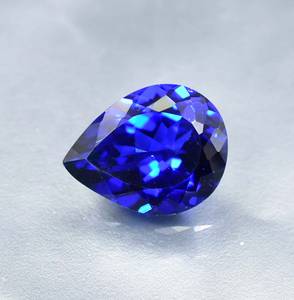 Tanzanite bleu foncé naturel de qualité supérieure, taille poire, certifiée GIA, pierre précieuse lâche pour la fabrication de bagues et bijoux, pierre fine - Product Image 1