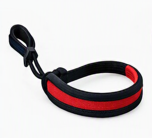 Cinta Protectora de Nailon de Doble Tono con Logotipo Personalizado a Precio de Mayoreo, Accesorio de Ejercicio Rojo y Negro, Duradero, Ajuste Universal - Product Image 1