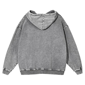 เสื้อฮู้ดดี้โอเวอร์ไซส์ผู้ชาย เสื้อฮู้ดดี้วินเทจ เสื้อฮู้ดดี้คู่รัก เสื้อฮู้ดดี้ฟอกสี เสื้อฮู้ดดี้สตรีทแวร์สำหรับผู้ชาย - Product Image 2