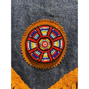 Applique brodée de feuilles vertes perlées, patch botanique fait main en perles de rocaille pour vêtements, sacs, chapeaux, textiles - Product Image 6