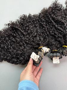 Extensiones de Cabello Vietnamita al por Mayor para Rizos, con Punta de Queratina, Tipos I/U/K/Plana, Adhesivas, Colores Personalizados, No Remy, Doble Trama a Máquina - Product Image 4