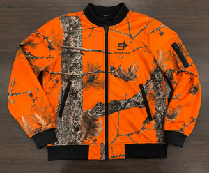 Chaqueta Bomber Varsity de Camuflaje Personalizada con Patrón Real de Árbol Naranja y Selva, Fabricante Mayorista - Product Image 6