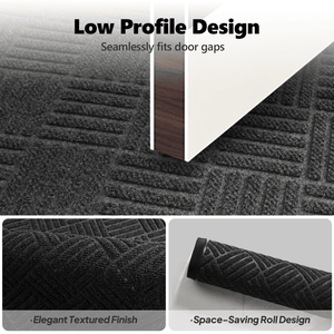 1PC Polypropylene Small Grid Composite Rubber Mat 60x90x0.7cm Gray Anti Fatigue Floor Mat for Kitchen and Home Use - Product Image 6