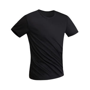 Camisetas de Algodón de Verano al por Mayor para Hombre, Cuello Redondo Sencillo, Elásticas, Lisas, Nuevas, Ropa Casual, Camisetas Urbanas para Hombre, Camisetas Modernas - Product Image 1