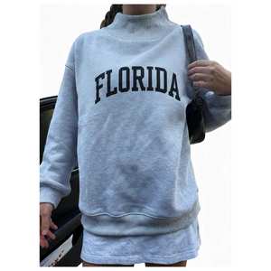 เสื้อสเวตเชิ้ตคอเต่าบุขนหนานุ่มสำหรับผู้หญิง ทรงโอเวอร์ไซส์ ผ้าฝ้าย 100% สีพื้น สไตล์สตรีทแวร์ลำลอง สำหรับฤดูใบไม้ร่วง/ฤดูหนาว - Product Image 1