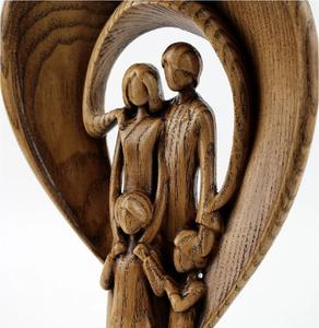 2026 latest family <b>guardian</b> <b>angel</b> statue wooden sculpture religious decor easter <b>gift</b> <b>angel</b> bless portrait ornament - Product Image 5