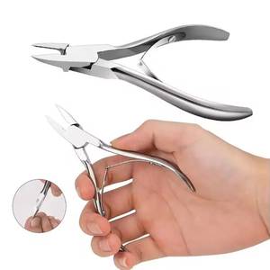Coupe-ongles professionnel en acier inoxydable à mâchoires plates, ouverture large de 12,5 mm, lame tranchante pour le soin des ongles des doigts, usage adulte - Product Image 1