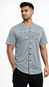 Maillot de baseball respirant grande taille pour un style de vie athlétique, à manches courtes et entièrement sublimé, idéal pour le sport et les loisirs - Product Image 3