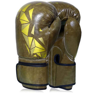 Fabrication en usine sur mesure, gants de boxe No Boxing No Life, cuir de vache véritable, gants de compétition de kickboxing personnalisés - Product Image 2