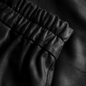 Jupe Midi Femme Hiver en Cuir Véritable et Velours Côtelé, Taille Naturelle, Style Vintage, Grande Taille, Décontractée, Vente en Gros, Prix Abordable - Product Image 3