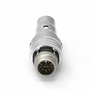 WP M12(M) 12PIN Empuje interior codificado en A moldeado con cable - Product Image 3