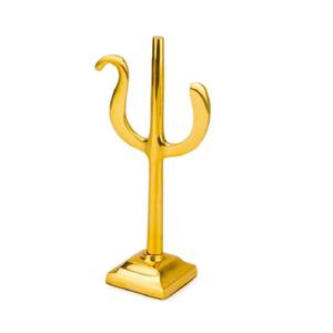 แท่นวางตกแต่งลายตรีศูลสีทองสำหรับตกแต่งบ้านและสำนักงาน - Product Image 3