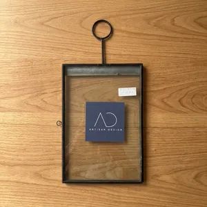 ARTISAN <b>DESIGN</b> Metal Glass Photo <b>Frame</b> Rectangle Vertical PF391 black finish <b>wall</b> decor - Product Image 1