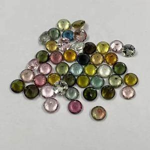 Pierres précieuses semi-précieuses en tourmaline naturelle facettée ronde de 6 mm, prix de gros, pour la création de bijoux - Product Image 1