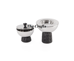 Brûleur à oud en bois Mabkhara de qualité supérieure, forme ronde, brûleur à Dukhoon Mabkhars pour la maison, l'hôtel, utilisation parfumée - Product Image 4