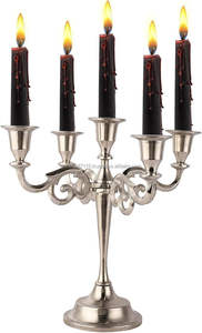 Candelabro de metal de latón tradicional para decoración de sala de estar adecuado para iluminación festiva y decoración de eventos - Product Image 4