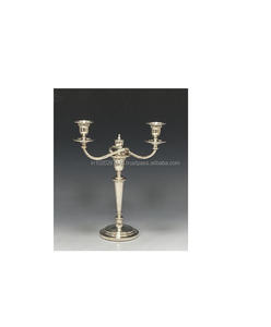 Candelabros de aluminio para decoración de centro de mesa de boda vintage con detalles hechos a mano para una elegancia clásica - Product Image 5