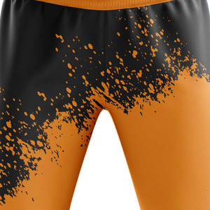LAMA INDUSTRIES Pantalon de survêtement croisé orange et noir pour homme, coupe droite, taille élastique, style décontracté printemps - Product Image 5