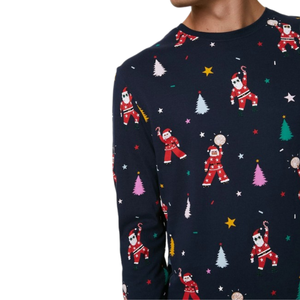 Traje de pijama de algodón transpirable para hombre, ropa de casa cómoda de manga larga para otoño e invierno - Product Image 5