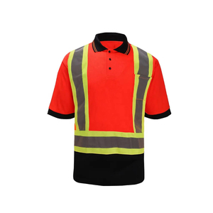 Polo de travail haute visibilité pour homme, manches courtes, réfléchissant, qualité supérieure, prix bas - Product Image 5