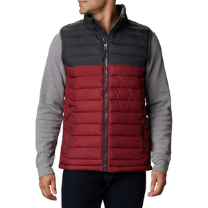 OARH INT INDUSTRY Men's Color Blocked Puffer Vest Stand Collar Waterproof Windproof Winter Outerwear Casual Sleeveless Waistcoat - Product Image 1