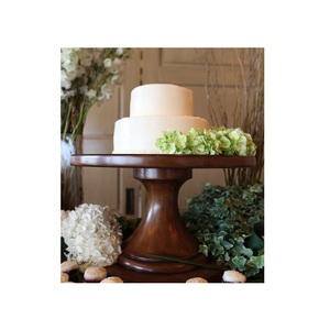 Support à gâteau en bois naturel de qualité supérieure pour un service élégant des desserts, présentation en pâtisserie, réception de mariage et réceptions à domicile - Product Image 5