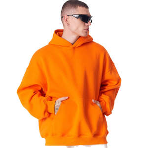 Sweat à capuche oversize en molleton épais pour homme, style streetwear, pull décontracté de haute qualité, épaules tombantes, taille OEM, vêtement d'hiver - Product Image 4