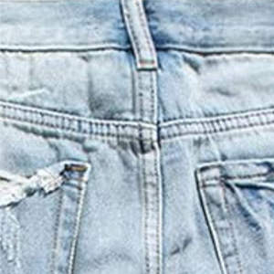 New Arrival 2026 <b>Men's</b> Ripped Shorts High <b>Elastic</b> Waist Casual Cotton Canvas Style Blue <b>Jeans</b> Pants Quick Dry 180g - Product Image 3