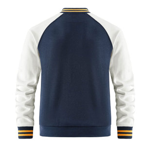 Chaqueta de invierno estilo Letterman para hombre, de nuevo diseño, la mejor calidad, color sólido, ropa de calle cálida, con logo personalizado. - Product Image 2