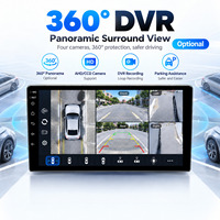 Autoradio Android 10,1 pouces avec système de vision panoramique 360° (caméra de recul), écran tactile, lecteur MP3/MP4, DSP, lecteur CD, stéréo OLED