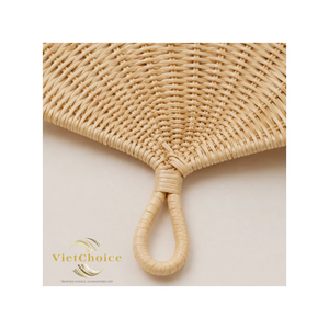 Abanico de Ratán Hecho a Mano VietChoice, Decoración de Pared Ecológica, Estilo Rústico, Arte Colgante para Sala de Estar, Color Natural, Personalizable - Product Image 3
