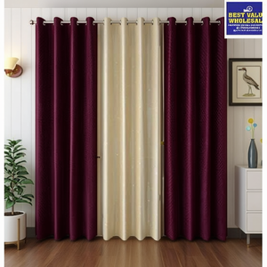 Modern Pinch <b>Pleat</b> Blackout Hotel <b>Curtain</b> Panels 4x9 Feet Velvet Polyester <b>Hooks</b> for Home Hospital Office - Product Image 1