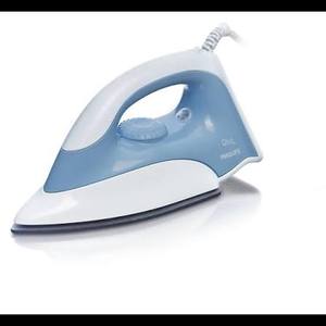 Fer à repasser électrique à vapeur 750W avec semelle en céramique, presse à vêtements domestique, blanc et bleu - Product Image 2