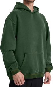 Sweat-shirt à capuche sportif ample sur mesure de haute qualité avec broderie, idéal pour l'entraînement hivernal, avec impression numérique, vente en gros - Product Image 6