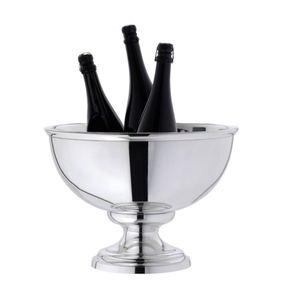 Unique Stainless Steel Wine Chiller Bowl Mirror Polished Champagne <b>Ice</b> Bucket Large <b>Footed</b> Beverage Tub For Hotel Wedding Bar - Product Image 4