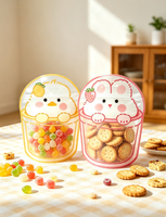 Sachets d'emballage irréguliers imprimés motif dessin animé, anti-humidité, refermables, en Mylar, vente en gros pour biscuits, pique-niques, collations et petits cadeaux